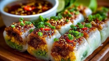 Big Mac-Inspired Rice Paper Rolls