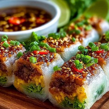 Big Mac-Inspired Rice Paper Rolls