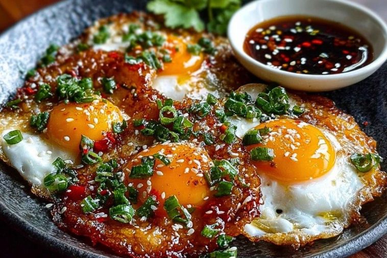 Spicy Sweet and Sour Fried Eggs