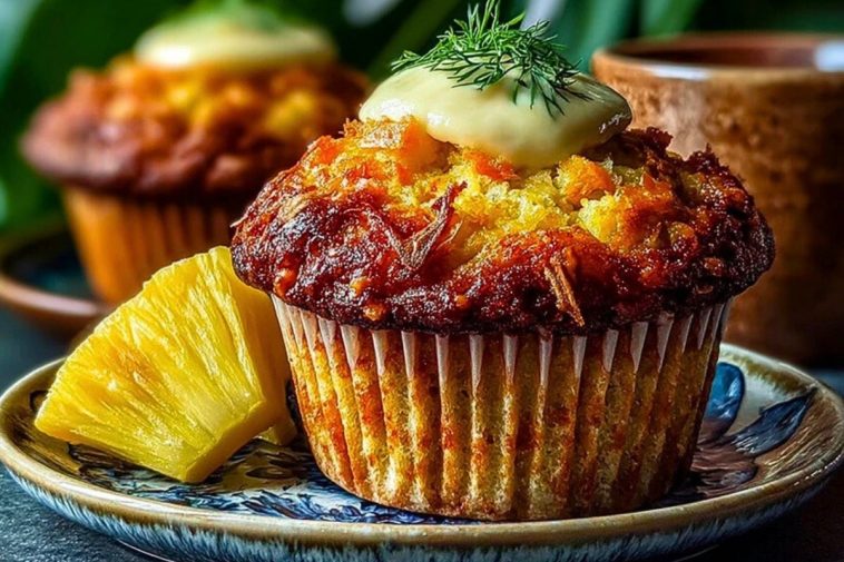 Tasty Hawaiian Pineapple Carrot Muffins