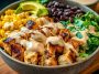 Chipotle Chicken Bowl with Black Beans, Corn, & Creamy Sauce