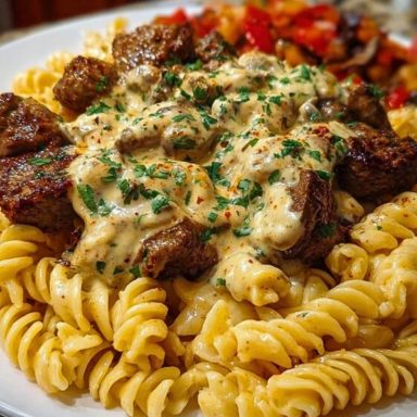 Creamy Cajun Beef and Rotini Delight