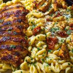 Creamy Cajun Chicken Pasta with Parmesan, Garlic, and Mozzarella