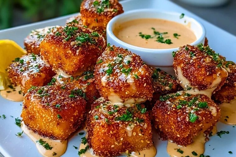 Crispy Bang Bang Salmon Bites