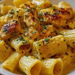Garlic Butter Chicken with Rigatoni and Parmesan