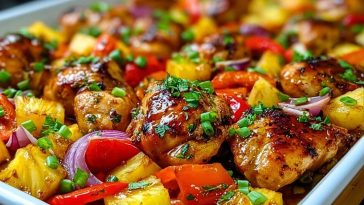 Hawaiian Chicken Sheet Pan