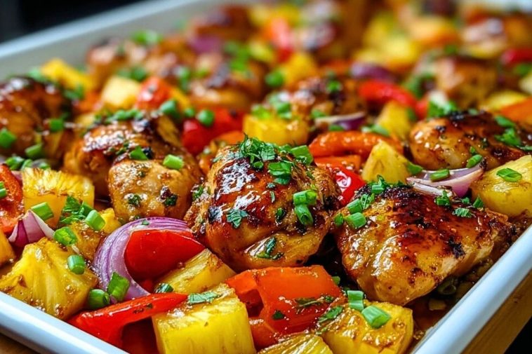 Hawaiian Chicken Sheet Pan