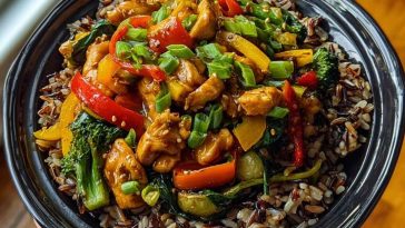 Next-Level Teriyaki Chicken Stir-Fry with Rainbow Veggies & Wild Rice
