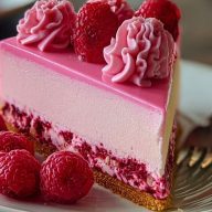 Pink Velvet Raspberry Cheesecake