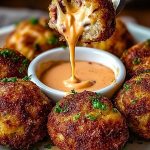 Reuben Balls with Spicy Thousand Island Dipping Sauce