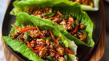 Asian Chicken Lettuce Wraps Recipe