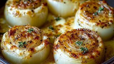 Baked Onions with Asiago Cheese