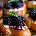 Blackberry Goat Cheese Crostini Recipe