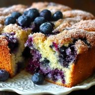 Blueberry Sour Cream Coffee Cake