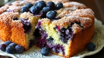Blueberry Sour Cream Coffee Cake