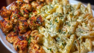 Cajun Garlic Butter Chicken Penne in Creamy Parmesan Sauce