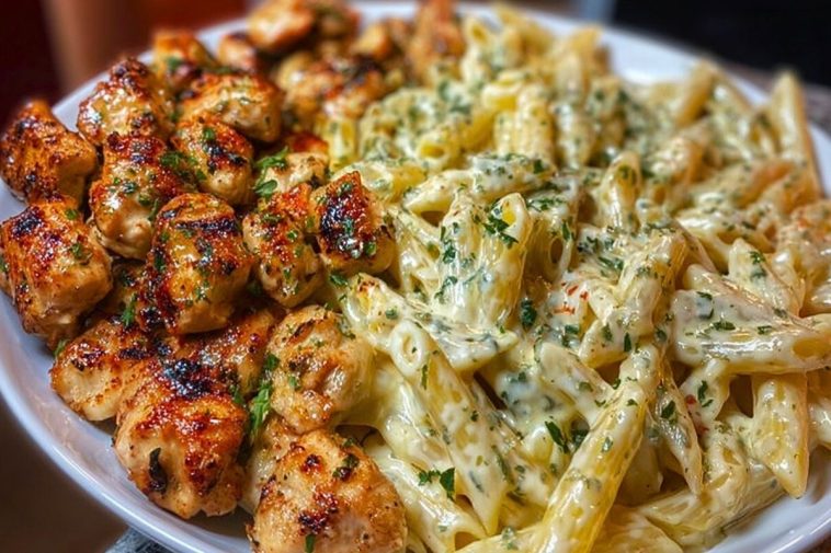 Cajun Garlic Butter Chicken Penne in Creamy Parmesan Sauce