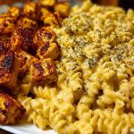 Creamy Velveeta Chicken Rotini Pasta with Mozzarella Garlic Cheese Sauce