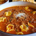 One Pot Lasagna Soup