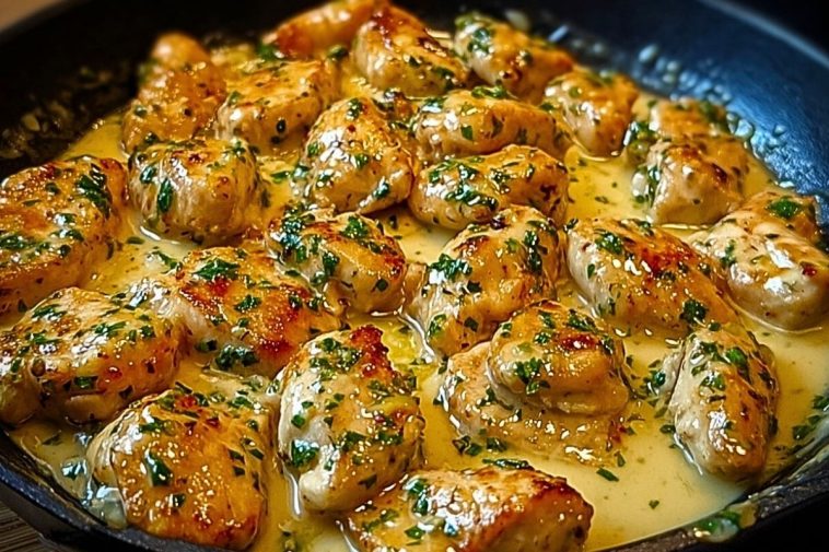 Texas Roadhouse-Style Garlic Butter Chicken Skillet