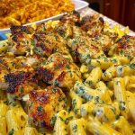 Velveeta Chicken Penne in Creamy Mozzarella Garlic Cheese Sauce