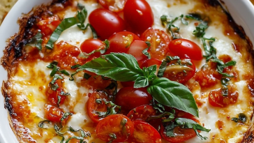 Three-Cheese Tomato Bruschetta Dip Recipe