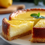 Refreshing Italian Lemon Custard Cake