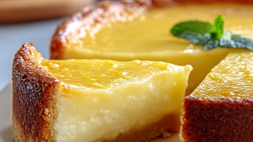 Refreshing Italian Lemon Custard Cake