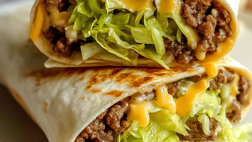 Homemade Big Mac Wraps