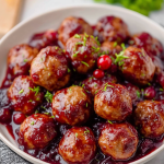 Quick Cranberry Meatballs