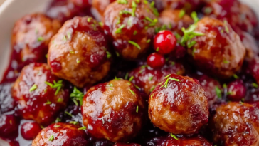 Quick Cranberry Meatballs