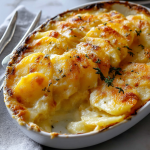 Cheesy Garlic Potatoes Gratin