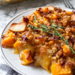 Apple Butternut Squash Casserole with Cozy Flavor