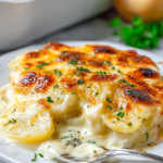 Scalloped Potatoes with Three Cheeses