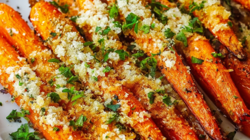 Garlic Parmesan Roasted Carrots