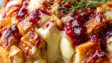 Cranberry Brie Pull-Apart Bread