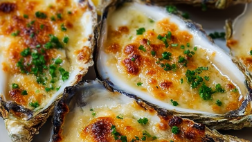 Grilled Parmesan Garlic Oysters