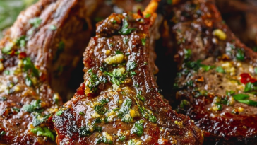 Juicy Garlic Butter Lamb Chops