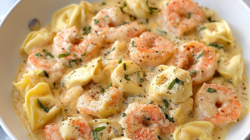 Shrimp Tortellini Alfredo