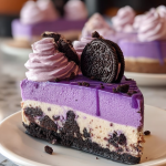 Purple Velvet Oreo Cheesecake