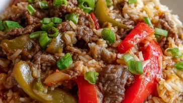Beef and Pepper Rice Bowls