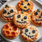 Halloween Mini Pizzas