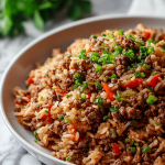 Quick and Tasty Dirty Rice with Ground Beef