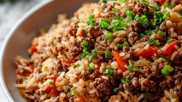 Quick and Tasty Dirty Rice with Ground Beef