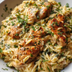 Creamy Parmesan Chicken and Orzo
