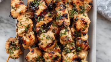 Honey Garlic Chicken Skewers