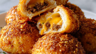 Air Fryer Cheesy Taco Bombs