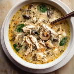 Rotisserie Chicken & Mushroom Soup