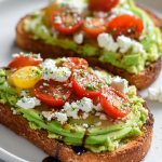 Avocado Toast with Feta & Cherry Tomatoes