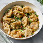 One Pan Dumpling Dinner